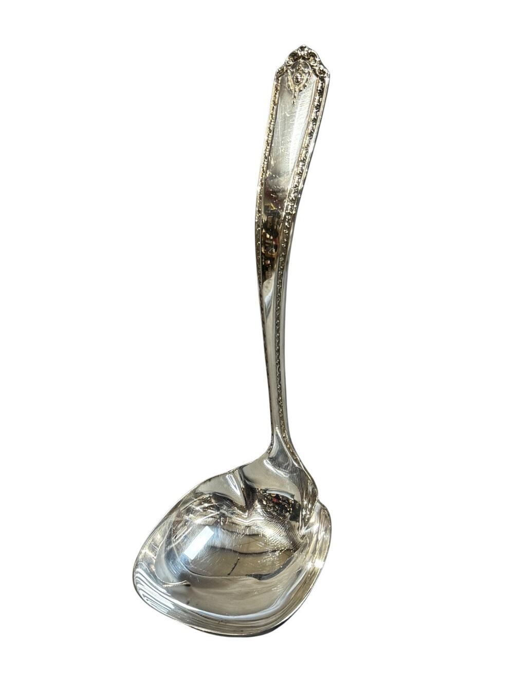 Vintage 1940s Sterling Silver Lady Hilton By Westmorland Solid Gravy Ladle